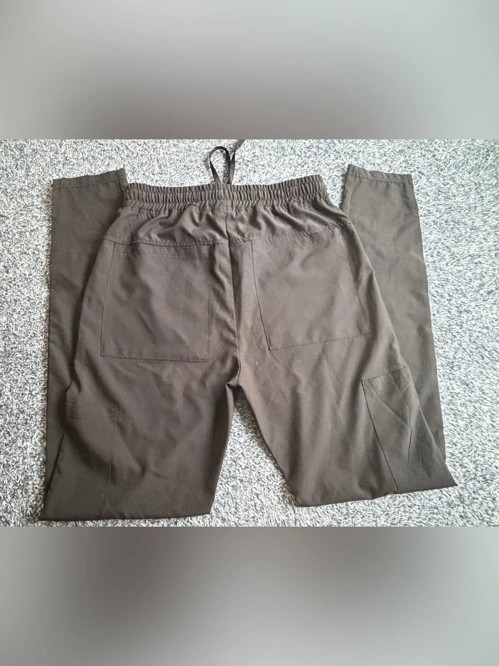 Women's Black Drawstring Cargo Crop Pants